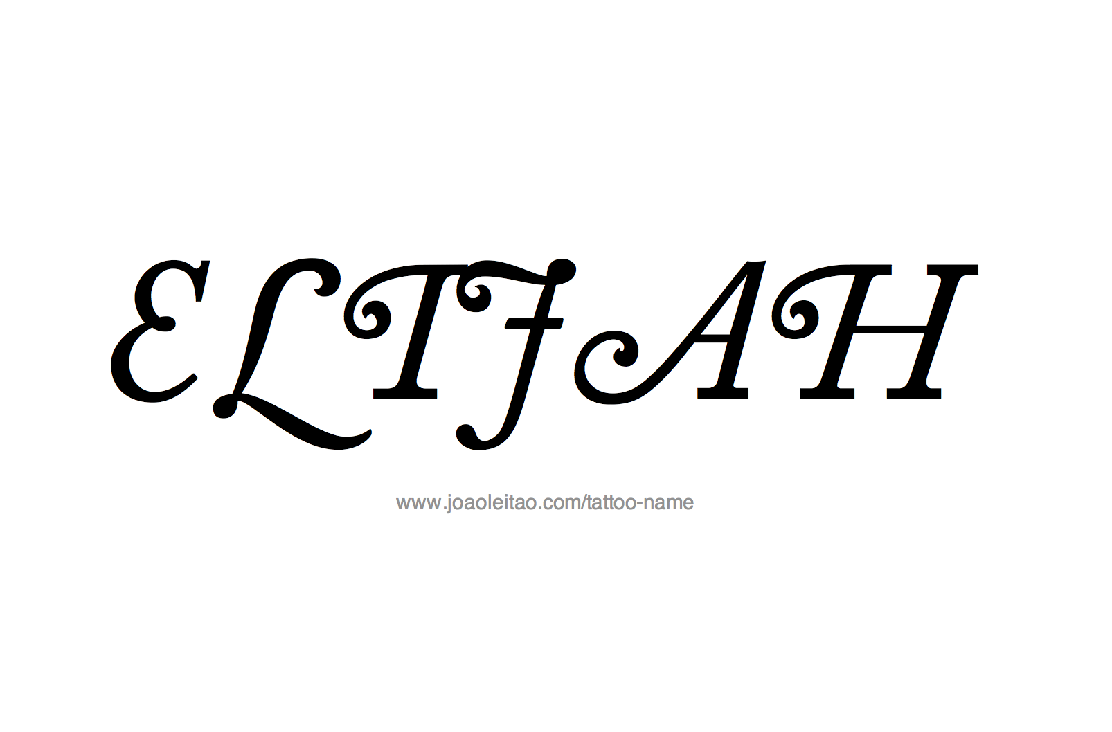 Elijah Name Tattoo Designs